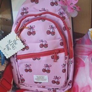 Simply Southern Pink Cherry Crossbody Sling Bag